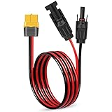 CJBIN Solarstecker MC4 auf XT60 Buchse Adapterkabel, 12AWG 1,5M Solarladekabel XT60 zu MC-4 Stecker Solarkabel für Solarpanel Tragbares Kraftwerk Autobatterie Ladegerät Solargenerator