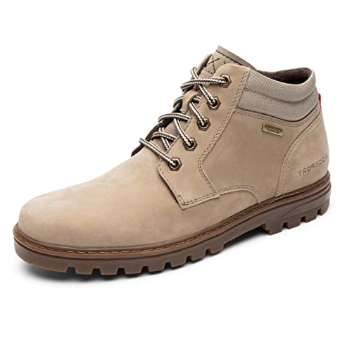 Rockport Men's Weather Or Not Plain Toe Boot Ankle, Post Nubuck, 7.5