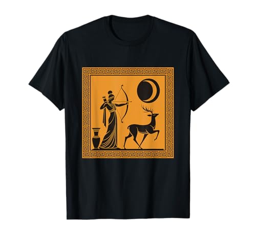 Artemis Diosa de la Luna Mitología griega Arte antiguo Camiseta