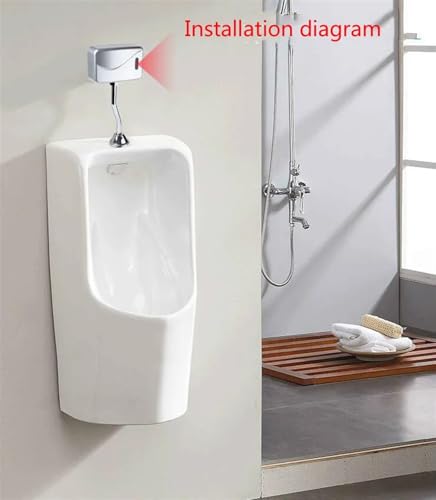 Urinario eléctrico con sensor y botón manual de doble función 4