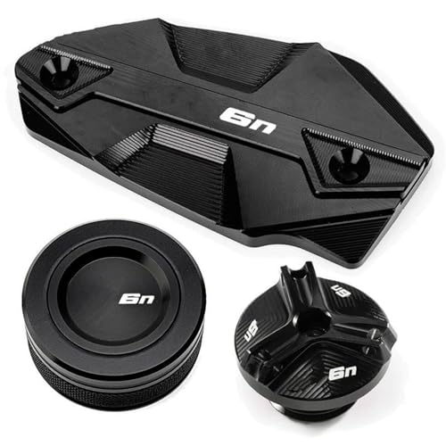 Cubiertas de depósito de frenos con acabado premium negro para renovar tu moto Kawasaki ER6N