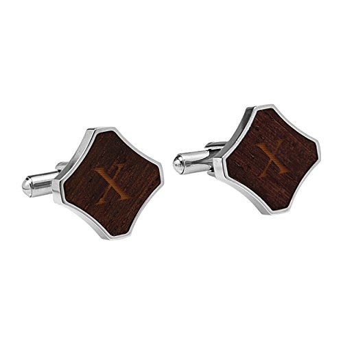Mancornas personalizadas de acero inoxidable con rojo Redwood