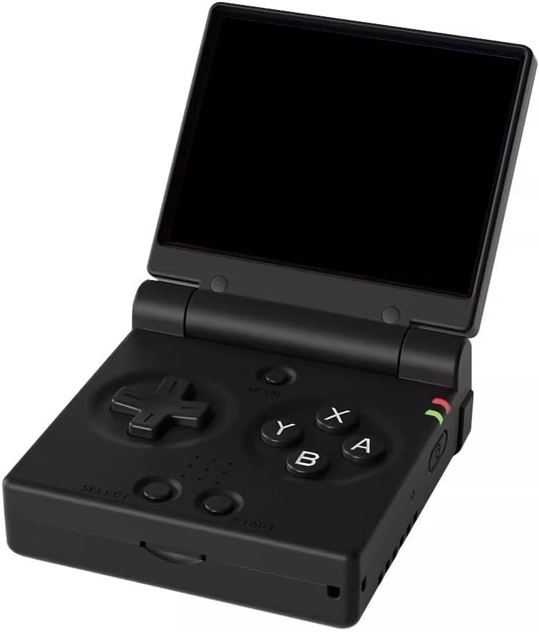Miyoo Mini Flip Handheld Game Console, 2.8-Inch Screen, No Joystick, Compact Retro Console, Lightweight Design for Classic Games (Black, 0, GB)
