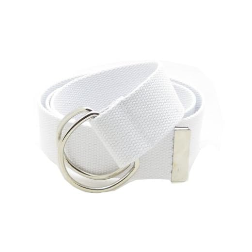 Canvas Web Belt Double D-Ring Buckle 1.5