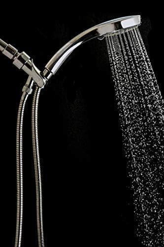 Miniatura 3 de Cabezal de rociado de lluvia de mano con manguera de 59 pulgadas