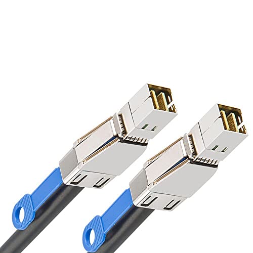 Cable Mini SAS HD SFF-8644 con IC a Mini SAS SFF-8644 de 0.5m negro para datos 4