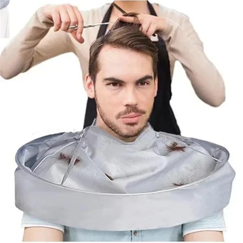 Capa para cortar el pelo transpirable con sistema de recogida anticaída 2