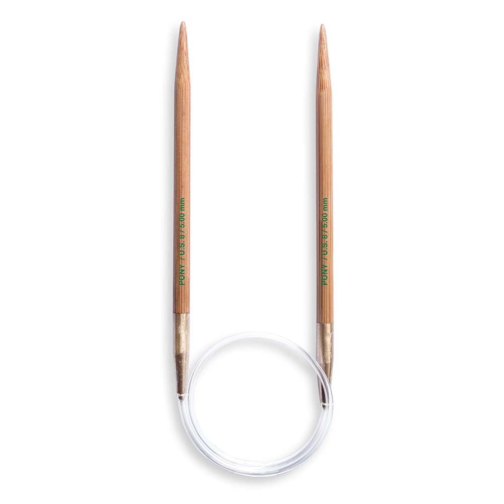 Pony Bamboo Circular Knitting Needle 40cm 5.00mm - 1 Piece