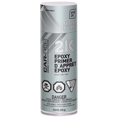 CAR-REP® 2K Epoxy eCoat DTM with Wise 2K Technology, Easy Application, High Coverage, Aerosol, 1 Can (11.3oz) (Gray)