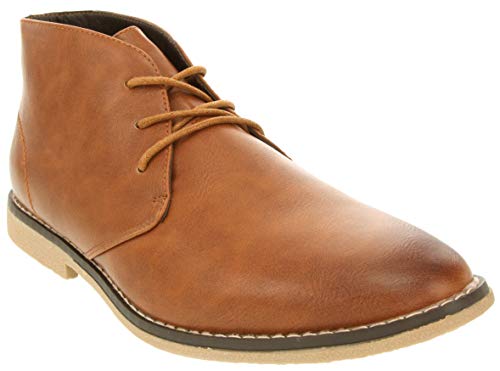 LONDON FOG Mens Broadstreet Chukka Boot Tan 10 M US