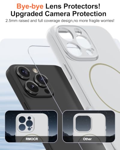 Image of Magnetic for iPhone 16 Pro Case,Shockproof Matte Cover,White
