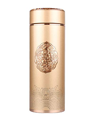 LLJPFD7J Silver thermos, simple modern business cup, keep two hot and cold bottles, family, banquet, school, office 350ML (Color : One thermos)