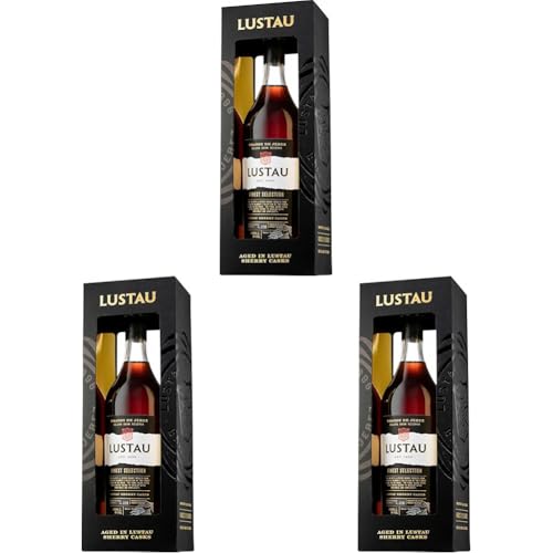 Lustau Brandy Solera Gran Reserva Finest Selection in Geschenkpackung (1 x 0.7 l) (Packung mit 3)