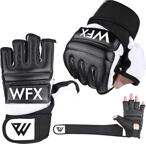 WFX Worek bokserski, rękawice bokserskie, rękawice do karate, MMA, walka, taekwondo, trening sztuk walki, walka, grappling, Muay Thai, rozmiar L, czarne