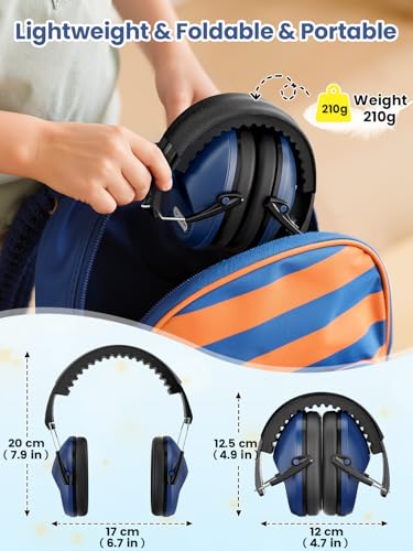 Image of Dr.meter Noise Cancelling Headphones For Kids 2PACK, 27.4SNR Kids Ear Protection Ear Muffs for Toddler Hearing Protection, Noise Reduction Earmuffs for Fireworks, Monster Jam, Autism Sensory, Focus