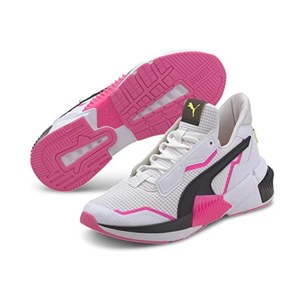 PUMA Women's Provoke XT Cross Trainer, White Black-Luminous Pink, 7
