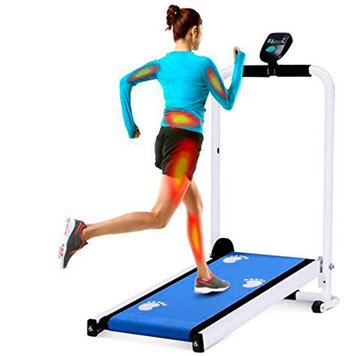 Image of Cardio aining ldable chanical eadmill, der sk nning Chine th D splay d Ight justable, ving ace