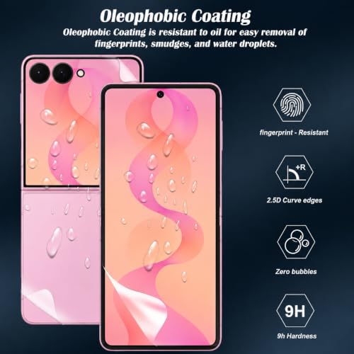 Image of STP FEEL 1 Pack Unbreakable Membrane Screen Protector Guard For Samsung Galaxy Z Flip 8 5G, (6.9 Inch, Front and Back) | Membrane Ultra Smooth Touch with Finger Print Support - HD /3 Months Warranty