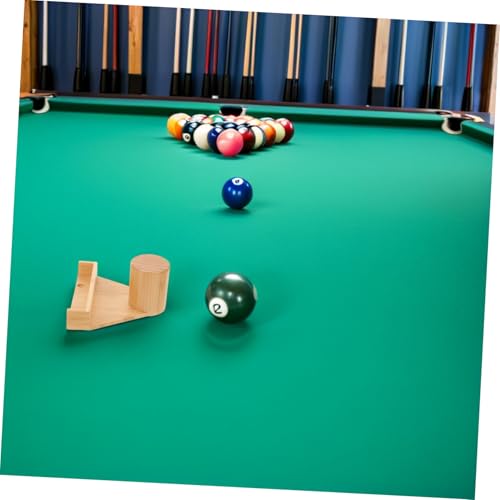 Support pour accessoires de queue de billard mural triangulaire compact en bois de bambou - 6