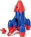 Green Toys Rocket with 2 Astronauts Toy Vehicle Playset, Red/Blue