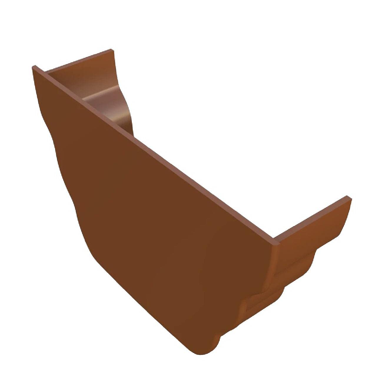 Home Smart Caramel Ogee Gutter Internal Stop End, Freeflow 135Mm Rain Water Systems
