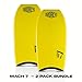 MOREY® Boogie Board Mach 7, Pro Bodyboard; Body Boards for Beach, Embedded Rod for Durability, Engineered with HDPE Slick Bottom for Speed. 2 Pack (42