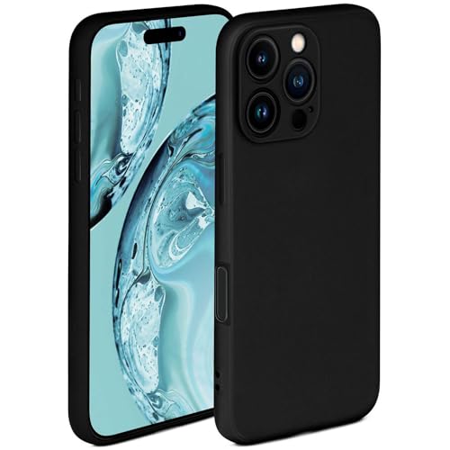 Coque iPhone 16 Pro silicone noir pour protection appareil photo