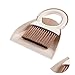 meioro Juego De Recogedor y Cepillo, Herramienta De Limpieza Multifuncional Mini Recogedor Cepillo De Escoba, Recogedor con Mango Redondo,para Cocina Doméstica Escritorio (Blanco)
