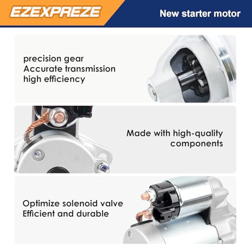 Image of Ezexpreze 17841 New Starter Fit for 2003-2008 Toyota Corolla Matrix Pontiac Vibe 1.8 L4 2003 2004 2005 2006 2007 2008 28100-0D080 428000-0340 28100-22090 428000-1310 88969483 2810022090 4280001311