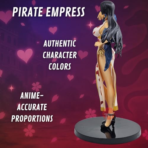Image of Boa Hancock Action Figure 24CM One Piece Action Figures Collectible Statue | Boa Anime Action Figure with Base | Anime Girl Figures | PVC Collectible Statue Figurine for Fans & Collectors