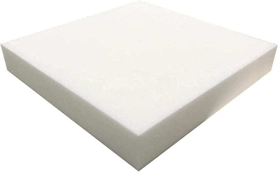 Foam World USA 18"W x 18"L Square Cushion Replacements for Couches or Chairs High Density 44 ILD Foam (6"x18"x18")