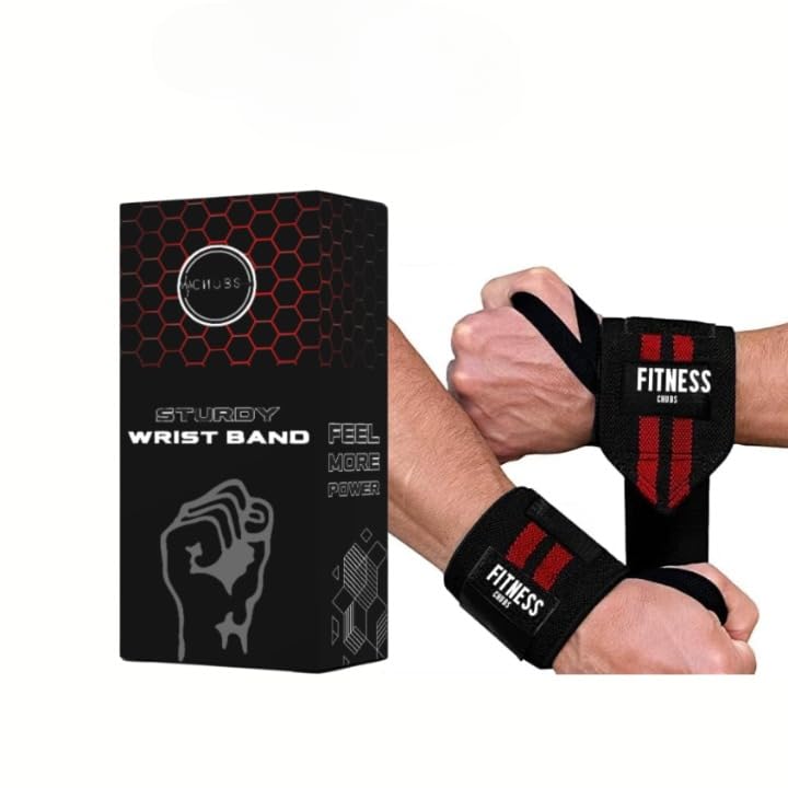 CHUBS Wrist Supporter for Gym Wrist Band for Men Gym & Women with Thumb Loop Straps - Wrist Wrap Gym Accessories for Men Hand Grip & Wrist Support Sports Straps for Gym, Weightlifting (MAROON) (B0C8DDZRW2) Amazon Price History, Amazon Price Tracker