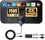 2025 TV Antenna Digital Indoor Outdoor- Supports 8K 4K 1080P, 1500+ Miles Long Range HDTV Antenna, for Smart TV, Amplified HDTV for Free Channel-18FT Coax Cable