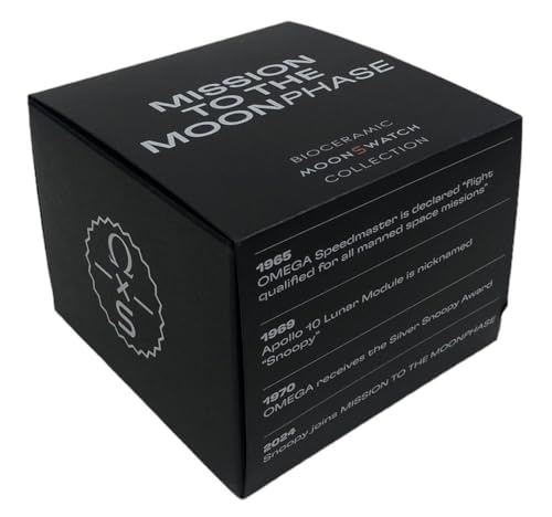 Image of Swatch BIOCERAMIC MISSION TO THE MOONPHASE - NEW MOON - Black SO33B700, Black, Modern