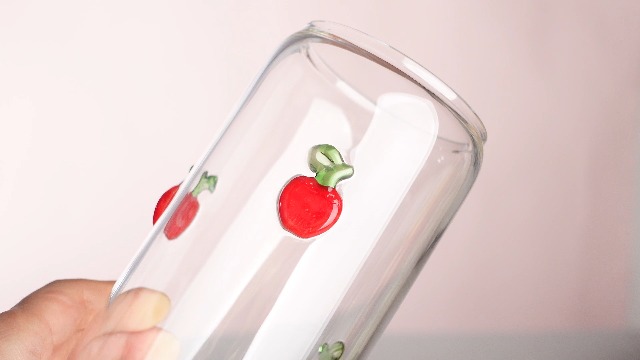 Meanplan 4 Pcs Icon Juice Glass Tumblers - 17 Oz Cherry - View #5