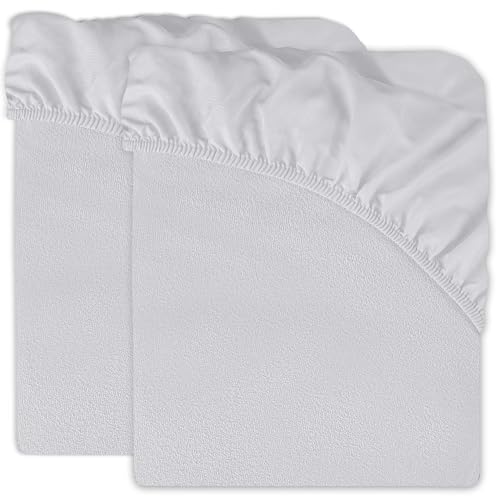 Aspire Homeware Single Mattress Protector (2 Pack) 100% Waterproof Terry Towel Mattress Cover Dust & Mite Protection Water Proof Sheet