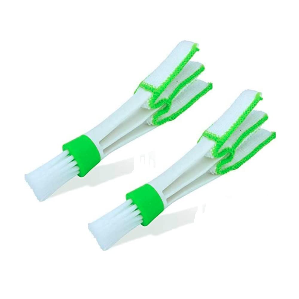 Kingsway Multipurpose Microfiber Double Sided Cleaning Brush for Car AC, Air Vent, Blinds, Dashboard, Computer Keyboard & Laptop Cleaner, Pack of 2 Piece-image-46