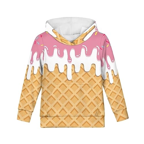 Image of Coloranimal Unisex Girls and Boys Long Sleeve Hoodies Hoody Athletic Pullover Sweatshirts Tops Age 6-16year