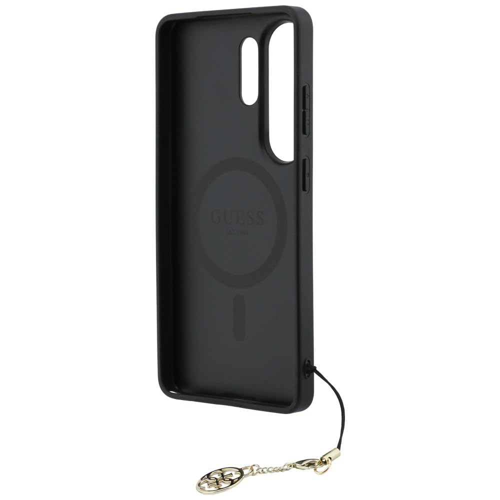 CG MOBILE Guess Classic Logo Charm Coque pour Samsung Galaxy S26 Ultra (Noir)