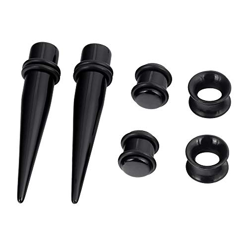 Oyaface 36 PCS Big Gauges Ear Stretching Kit 00G-20mm Acrylic Tapers Plugs Silicone Tunnels Piercing Set4