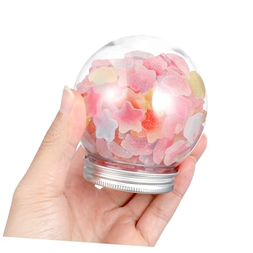 Bolas de nieve transparentes SKISUNO de 270ml para decoración navideña y árbol 4