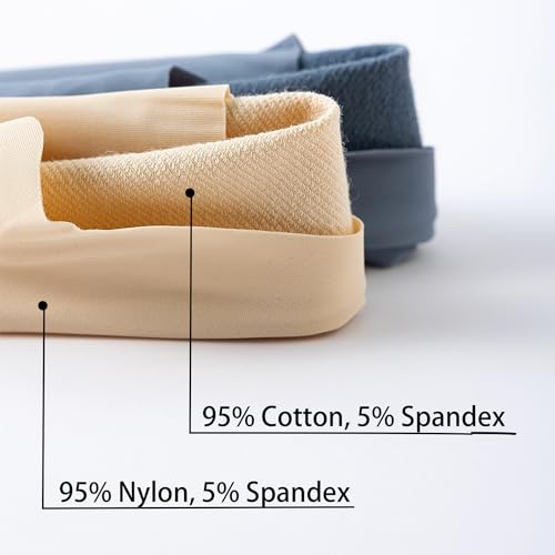 Image of No Show Socks Womens 6 Paris Ice Feeling Surface for Flats Loafers Footies Non Slip Low Cut Socks
