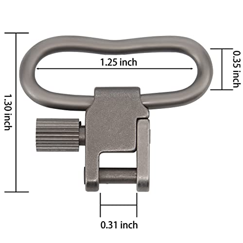 Image of VVAAGG Sling Swivel Mount 1 1.25 1.5 inch Two-Point Sling Attachment Clips