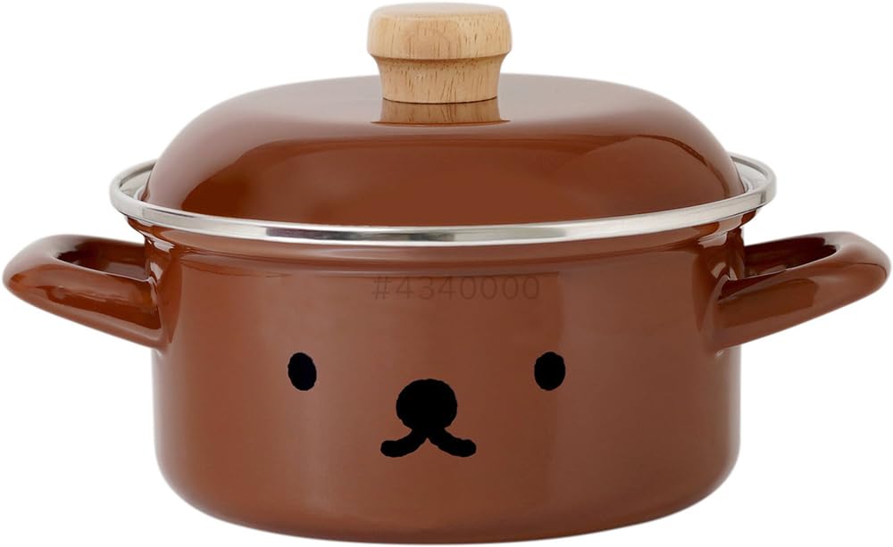 Fuji Horo MFB-15W Two-Handed Pot, Casserole, 5.9 inches (15 cm), Boris Face