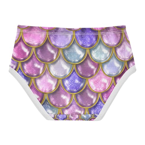 Purple Pink Mermaid Scales Toddler Girls's Underwear 2T 202c14252