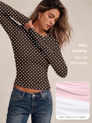Image of Trendy Queen Womens Long Sleeve T Shirts Fall Fashion Basic Y2K Tops 2026