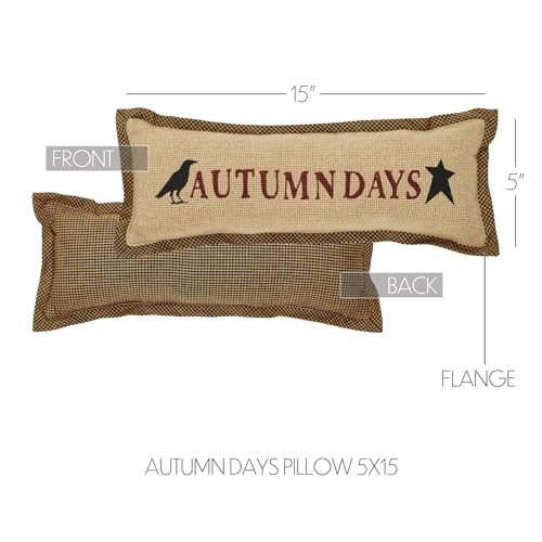 VHC-Brands-Raven-Harvest-Autumn-Days-Pillow-5×15-Decorative-Fall-Throw-Pillow-Primitive-Decor-for-Fall-and-Thanksgiving VHC Brands Raven Harvest Autumn Days Pillow 5×15 Decorative Fall Throw Pillow Primitive Decor for Fall and Thanksgiving