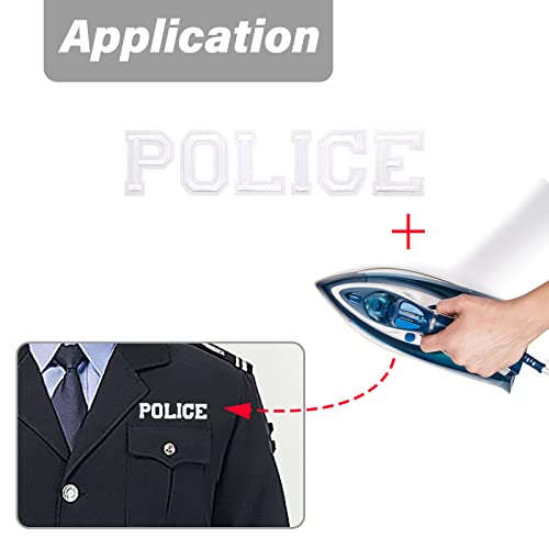 POLICE Patch Lettere Accendi Lettere Adesive per