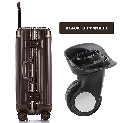 BQLZR Suitcase Swivel Wheel Luggage Wheels Replacement Spare Part 3.43" W024 Black Left Kit for Luggage w/Screw3