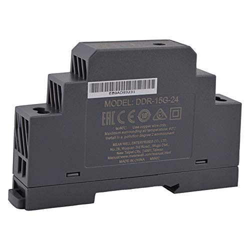 �I���W�i�� Mean Well DIN���[�� DC DC �R���o�[�^�[ DDR-15G ���� 9-36V DC ���� 24V DC 0.63A 15W ���σX�C�b�`���O�d���R���o�[�^�[ (12V/24VDC����24VDC)